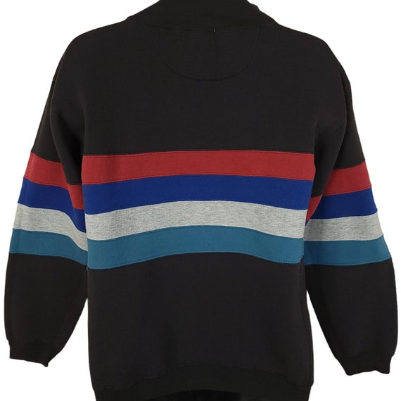 Striped Crewneck Sweatshirt Vintage 80s 90s Jumpe… - image 3