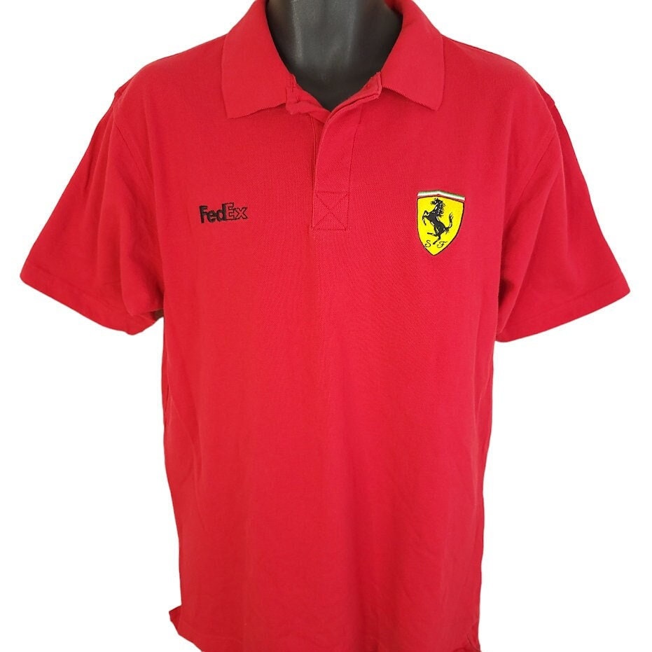 Polo en jacquard élégant Scuderia Ferrari Motorsport Homme