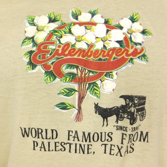 Eilenbergers Bakery T Shirt Vintage 80s Palestine… - image 2
