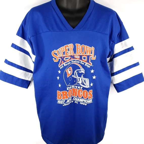 Super Bowl XXII T Shirt Jersey Vintage 80s 1987 D… - image 1