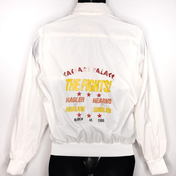 Hearns Vs Shuler Fight Jacket Vintage 80s 1986 Ha… - image 1