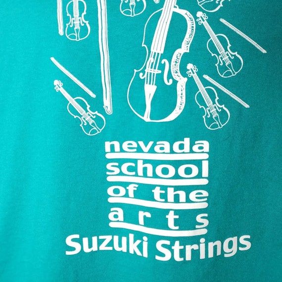 Nevada School Of The Arts T Shirt Vintage 90s Suz… - image 2