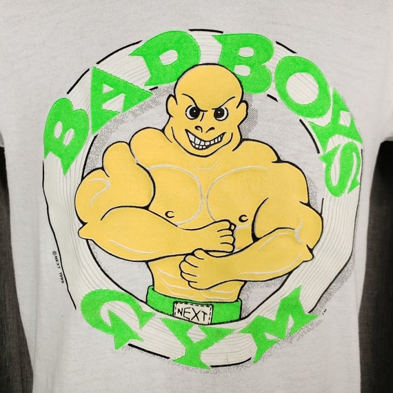 Bad Boys Gym T Shirt Vintage 80s Bodybuilding Work Ou… Gem