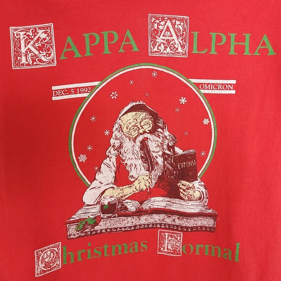 Kappa Alpha Christmas Formal T Shirt Vintage 90s … - image 4