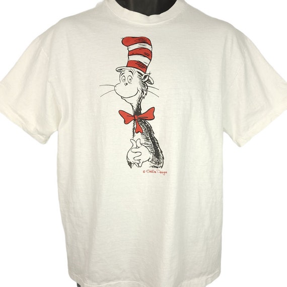 Cat in the Hat T Shirt Vintage 90s Dr 