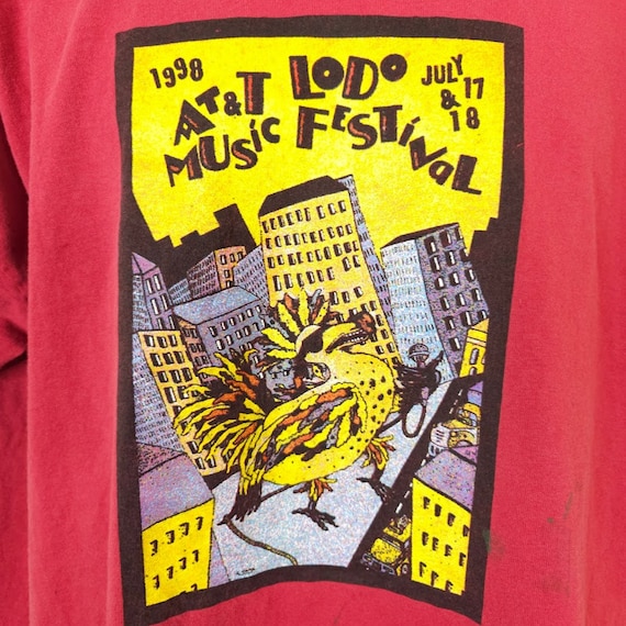 LoDo Music Festival T Shirt Vintage 90s 1998 Joan… - image 2