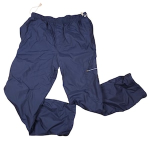 Vintage Nike Track Pants Mens Size Medium Blue Y2K Lined Cargo Baggy Windbreaker