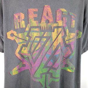 Bugle Boy Surfer T Shirt Vintage 80s React Destroyed Made In USA Mens Size Large image 2