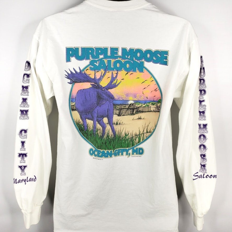 Purple moose sale t shirt