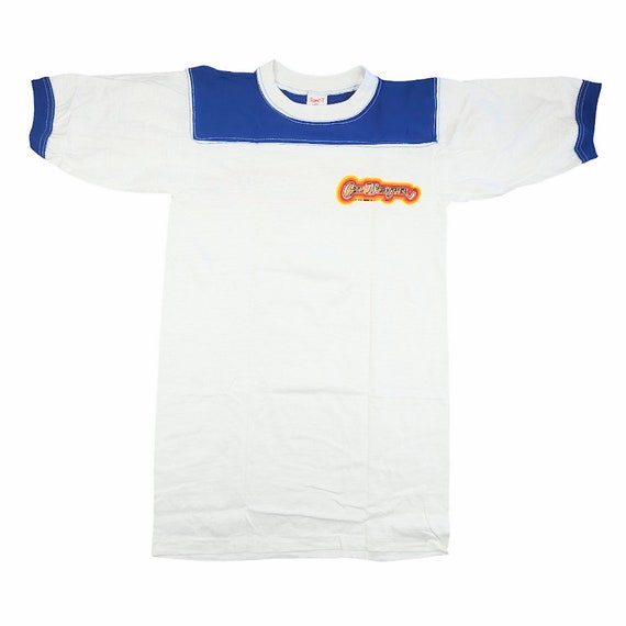 Vintage Cal Bumper T Shirt Mens Size Small Blue 8… - image 2