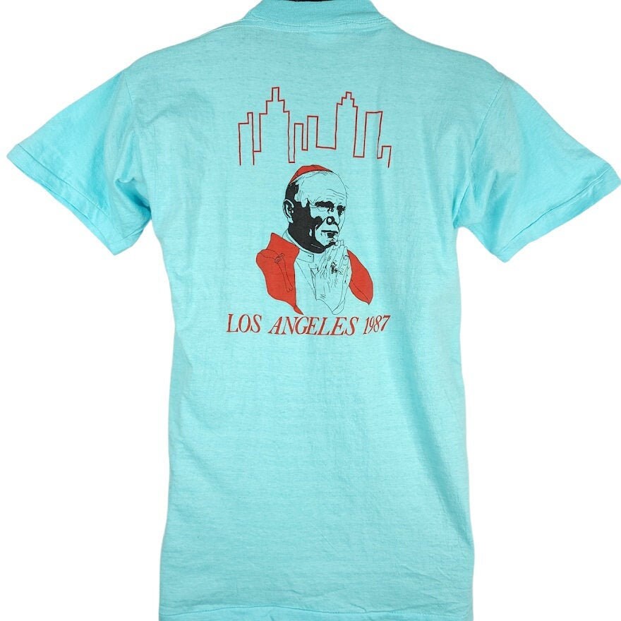 教皇ヨハネ・パウロ2世 Tシャツ ヴィンテージ 80年代 1987年 