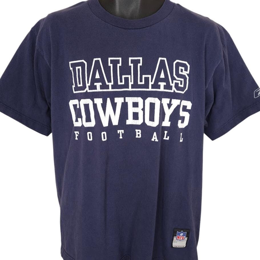 Vintage Dallas Cowboys T Shirt Mens Size Medium Blue NFL Football
