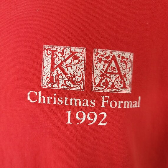 Kappa Alpha Christmas Formal T Shirt Vintage 90s … - image 3