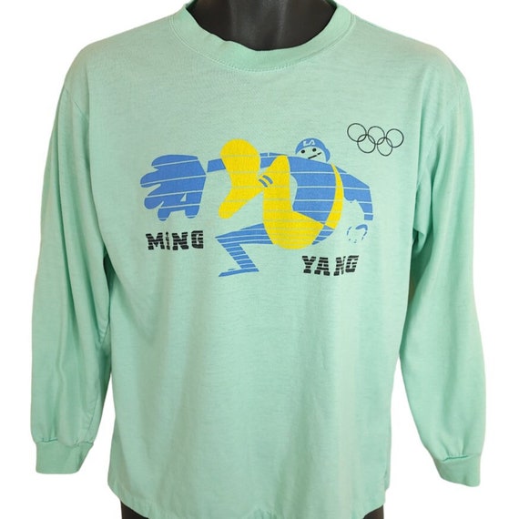1984 Los Angeles Olympics T Shirt Vintage 80s Bas… - image 1