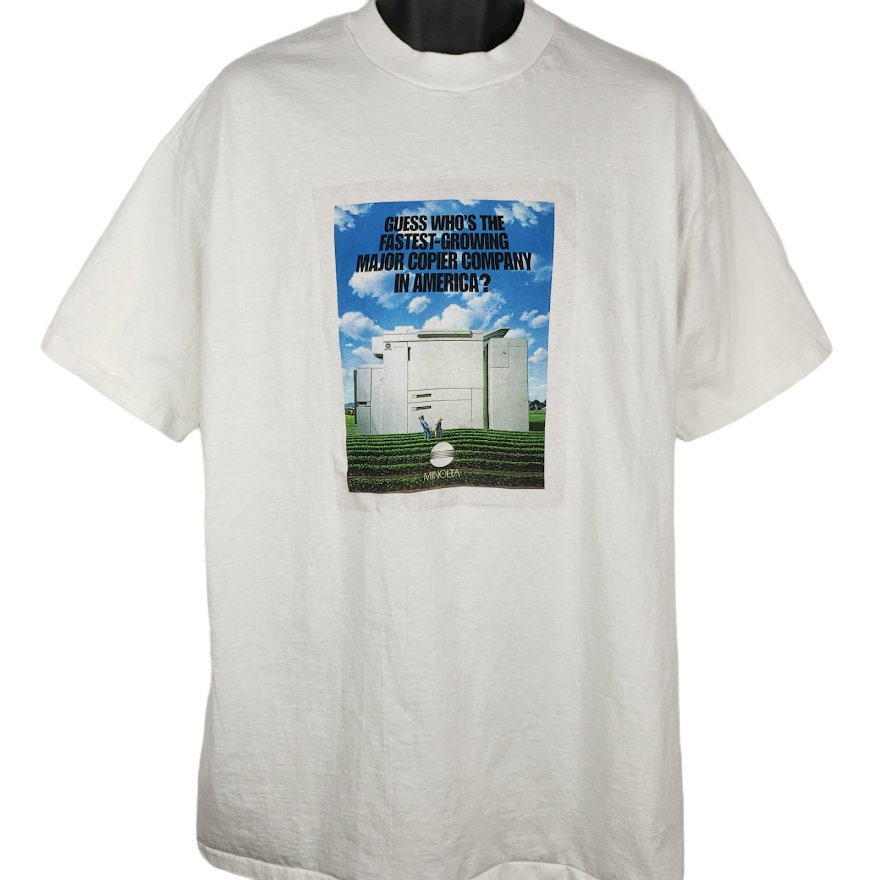 Minolta Copier T Shirt Vintage 90s 