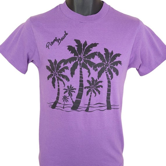 Pismo Beach T Shirt Vintage 80s California Palm T… - image 1