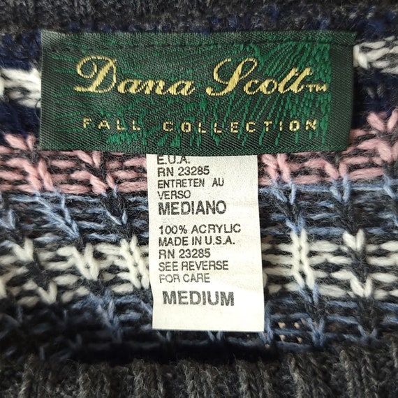 Dana Scott Sweater Vintage 80s 90s Fall Collectio… - image 4