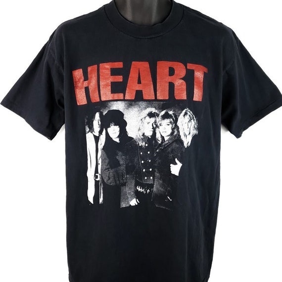 Heart Band T Shirt Vintage 90s 1990 Brigade World Tour Parking Etsy UK
