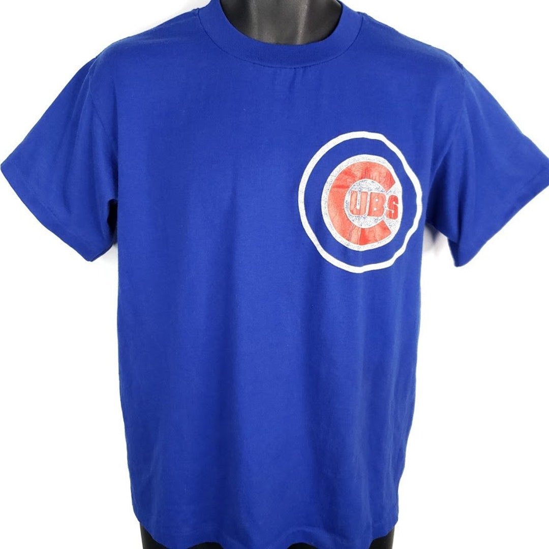 Vintage 80s Chicago Cubs Jersey Shirt Mens L MLB Baseball 50/50