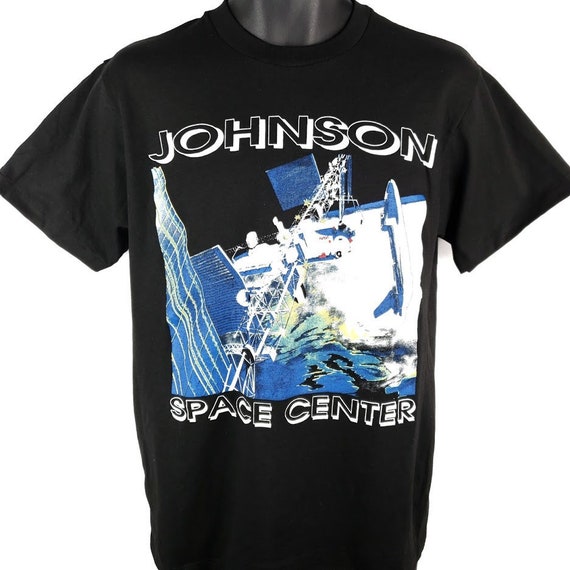 NASA Johnson Space Center T Shirt Vintage 90s Space Shuttle 