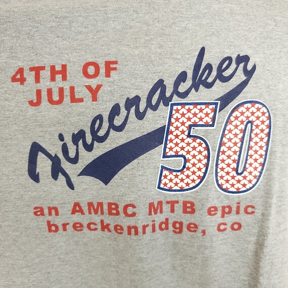 Firecracker 50 MTB Race T Shirt Vintage Y2K Breck… - image 2