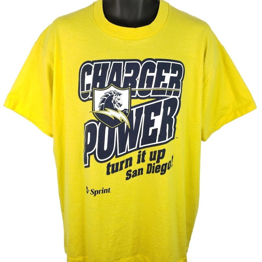 San Diego Chargers T Shirt Vintage 90s 