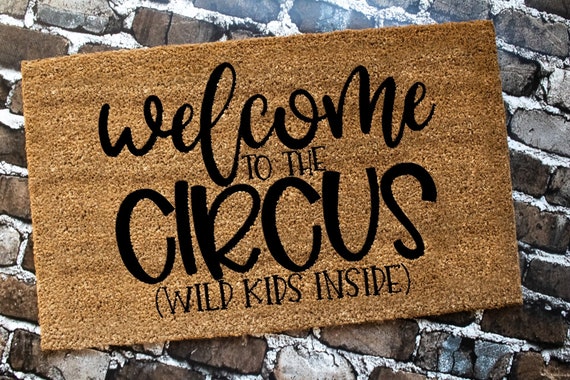 Custom Welcome Mat Funny Doormat Sarcastic Sayings Mat Etsy