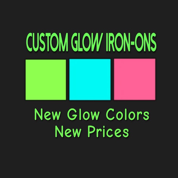 Glow In The Dark Names, Letters, Numbers, Logos and personalized design