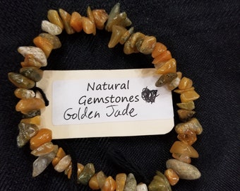 Golden Jade Natural Gemstone Bracelet