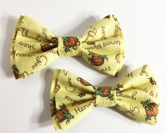 Bow Tie, Mens Bow Tie, Dad and Son Bow Ties, Thanksgiving Bow Tie, Father Son Bow Ties, Groomsmen Bow Tie, Bowtie,Boys Bow Tie  DS763
