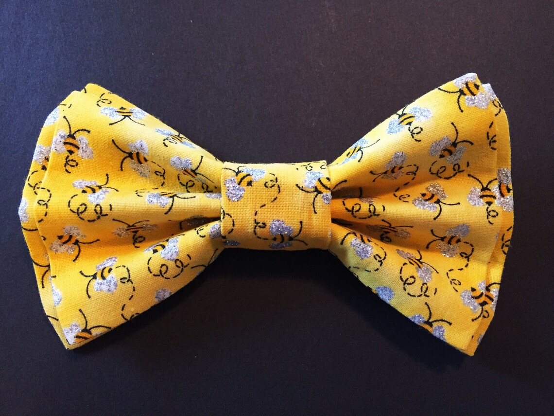 Mens Bow Tie Dad and Son Bow Ties Yellow Bow Tie Father Son Etsy