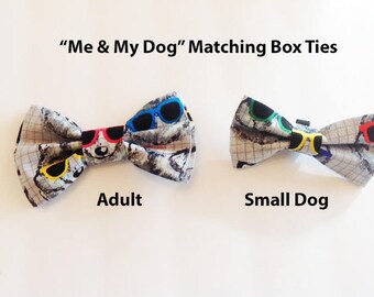 Bow Tie, Mens Bow Tie, Dog Bow Ties, Matching Dog Bow Tie, Dad and Son Bow Tie,  Valentines Bow Tie, Dog Bowtie, Bowtie, Boys Bow Tie  DS752