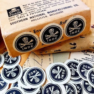 Vintage Latvian Poison Labels