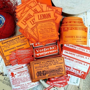 Red & Orange Labels 10 Pieces