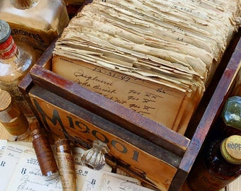 Vintage 1900s -1960s Pharmacy Prescriptions