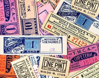 Vintage Tiny Coupons Assortment