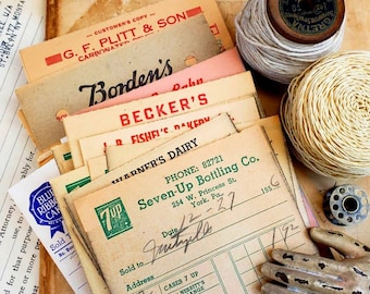 Vintage Receipts Assortment