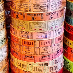 12 Stück Pink & Neutrals Ticket Collection