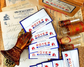 1960s Royer Pharmacy Prescription Labels