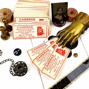 Rare Vintage Camera Gummed Labels From The 1920s Printing And Developing