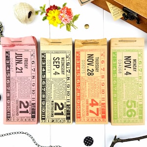 Vintage Tickets / Bus Tickets / Collage Vintage Tickets / Vintage Ticket Set / Ephemera X