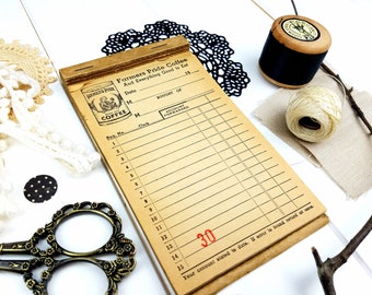 RARE!!Coffee Vintage Receipt