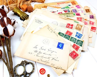 Vintage Postal Envelopes / Vintage Postal Ephemera / Vintage Letters