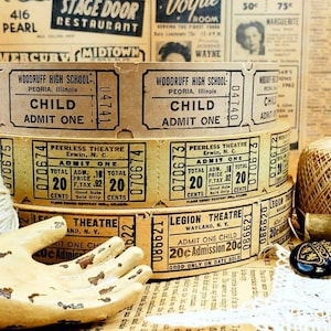 1920 Vintage Roll Tickets