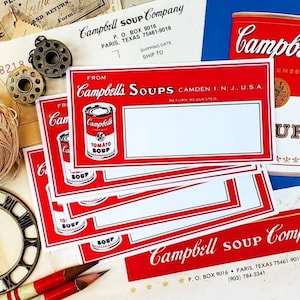 Vintage Campbell&#39;s Soup Label Reproductions