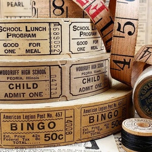 Vintage Ticket Roll Collection - Etsy