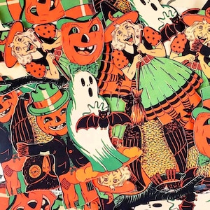 Vintage Halloween Die Cuts Reproductions, Vintage Inspired Witches, Ghosts, Pumpkins, And Owls Paper Cuts