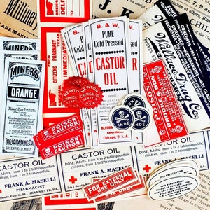 12 Piece Pharmacy Label Assortment