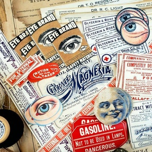Vintage Eyes & Ephemera (15 Pieces)