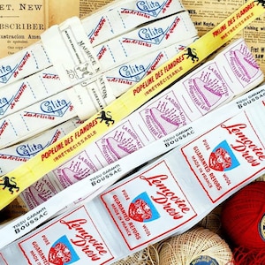 Vintage French Clothing Labels Collection